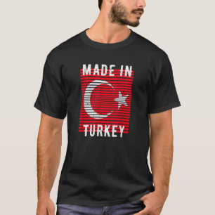 Made in Turk - land van herkomst : thuisland vlagt T-shirt