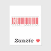 Made in Turkey Barcode Flag Sticker (Vel)