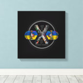 Made in Ukraine 1975 Canvas Afdruk (Insitu (Houten vloer))
