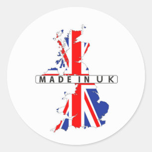 Made in United Kingdom Kaart Flag Product Label UK