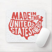 Made in United States Typografie Muismat (Met muis)