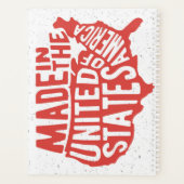 Made in United States Typografie Planner (Achterkant)