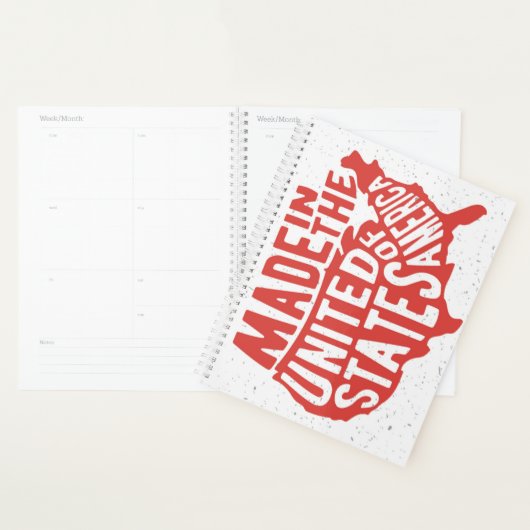 Made in United States Typografie Planner (Display)