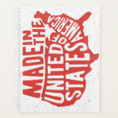 Made in United States Typografie Planner (Voorkant)