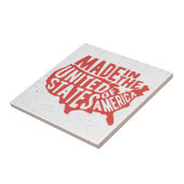 Made in United States Typografie Tegeltje (Zijkant)