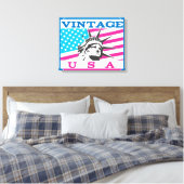 Made in USA Badge Canvas Afdruk (Insitu (Slaapkamer))