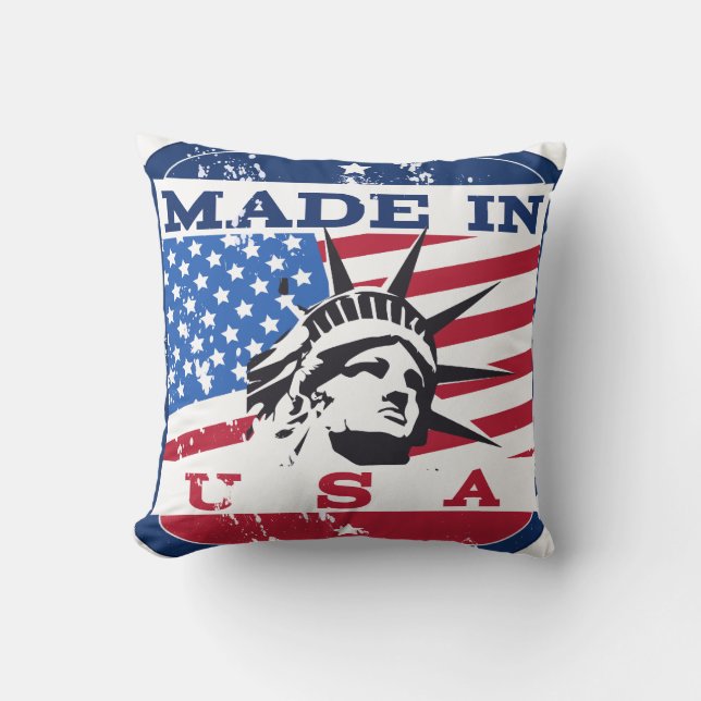 Made in USA Badge Kussen (Voorkant)