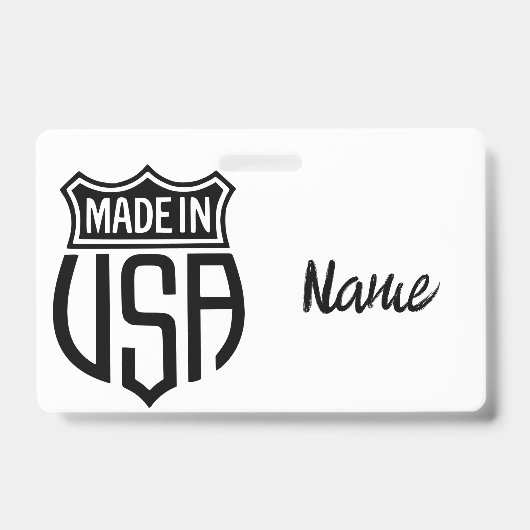 Made in USA-bord Thunder_Cove Badge (Voorzijde)