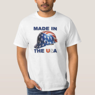 Made in USA Construction Helmet T-shirt