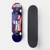 Made in USA Flag Fist Patriotic Complete  Persoonlijk Skateboard (Voorkant)