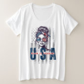 Made in USA  Grote Maat T-shirt (Design voorkant)