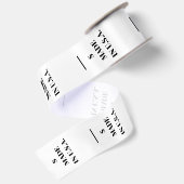 Made in USA kledinglabel – S maat geweven label Satijnen Lint (Achterkant)