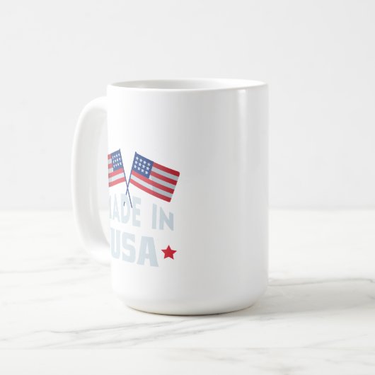 Made in USA mok (Voorkant links)