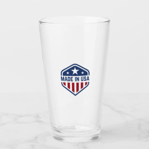 Made in USA Patriottisch Schild Embleem Glas