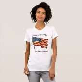 Made in USA Patriottisch T-shirt met verklaring (Voorkant volledig)