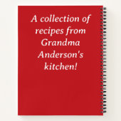  Made in USA Recept Notitieboek (Achterkant)