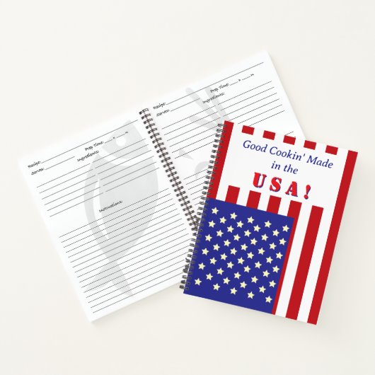  Made in USA Recept Notitieboek (Binnen)