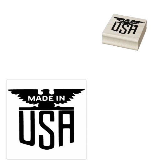 Made in USA Rubber Stamp Rubberstempel (Gestempeld)