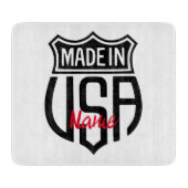 Made in USA Sign Thunder_Cove Beverage Coaster Snijplank (Voorkant)
