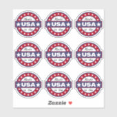 Made in USA Stars Red White Blue Editable Sticker (Vel)