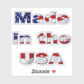 Made in USA Sticker (Vel)