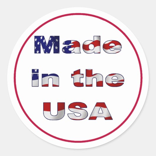 Made in USA Sticker (Voorkant)