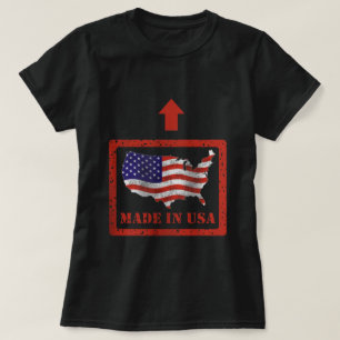 Made in USA Women's Basic Dark T-Shirt