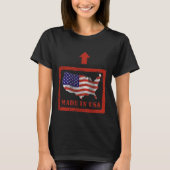 Made in USA Women's Basic Dark T-Shirt (Voorkant)