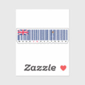 Made in Victoria Barcode Flag Sticker (Vel)