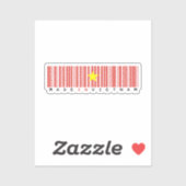 Made in Vietnam Barcode Flag Design Sticker (Vel)