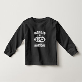Made in Voeg uw persoonlijke jaardag toe Kinder Shirts