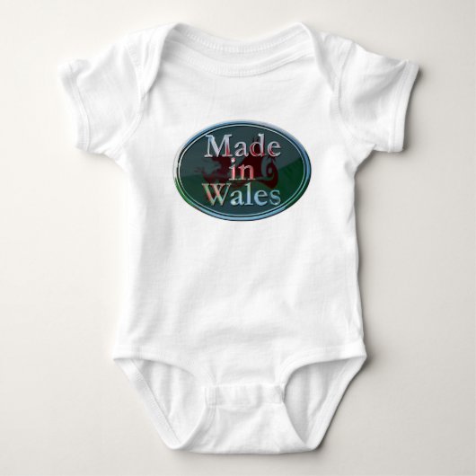 Made in Wales baby groeit Romper (Voorkant)