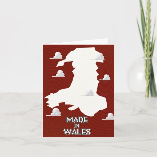 Made in Wales Feestdagen Kaart (Voorkant)