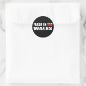 Made in Wales Ronde Sticker (Tas)