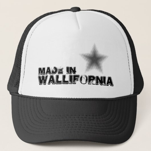 Made in Wallifornia Casquette De Camionneur Trucker Pet (Voorkant)