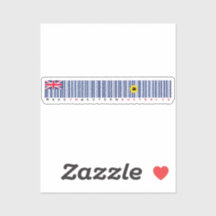 Made in West-Australië Barcode Vlag Sticker