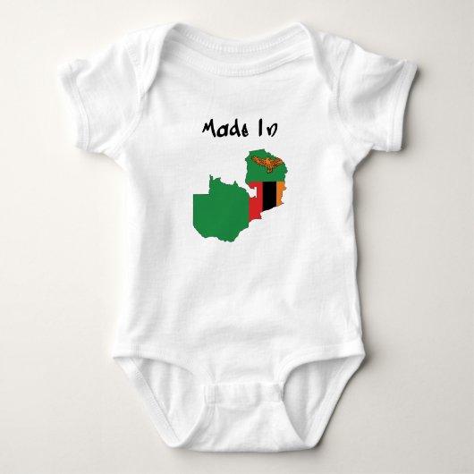 Made in Zambia baby bodysuit (Voorkant)