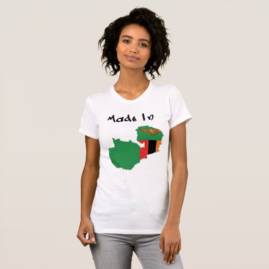 Made_In_Zambia voor vrouwen T-shirt (Voorkant volledig)