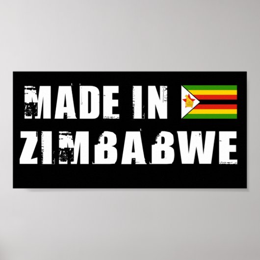 Made in Zimbabwe Poster (Voorkant)