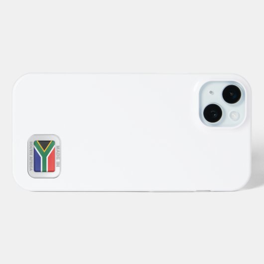 Made in Zuid-Afrika Case-Mate iPhone Case (Achterkant (horizontaal))