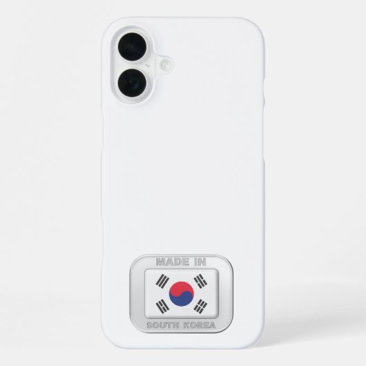 Made in Zuid-Korea iPhone Hoesje (Achterkant)