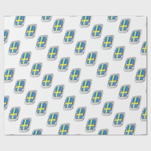 Made in Zweden Cadeaupapier (Vlak)