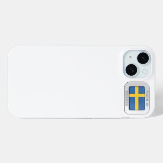 Made in Zweden Case-Mate iPhone Case (Achterkant (horizontaal))
