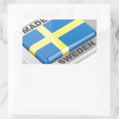 Made in Zweden Rechthoekige Sticker (Tas)