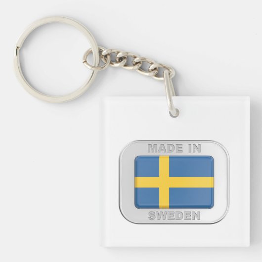 Made in Zweden Sleutelhanger (voorkant)