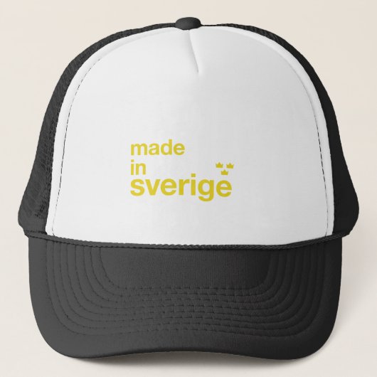 Made in Zweden & Tre Kronor / Drie kronen Trucker Pet (Voorkant)