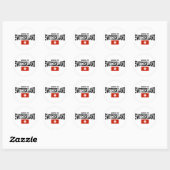 Made in Zwitserland Ronde Sticker (Vel)