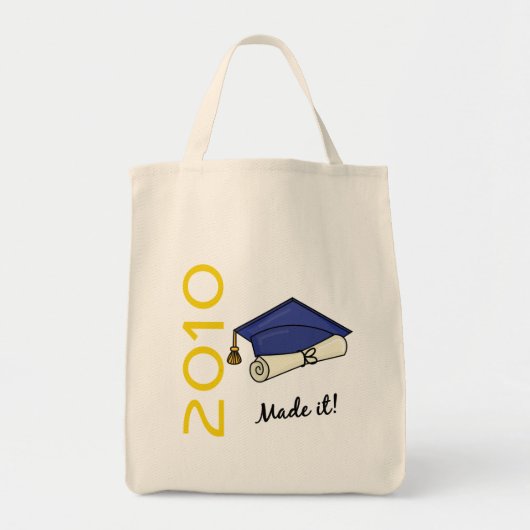 Made it Graduation Cap and Diploma Tote Bag (Voorkant)