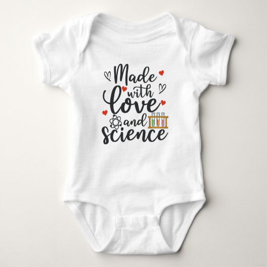 Made met liefde en wetenschap IVF Baby Romper (Voorkant)