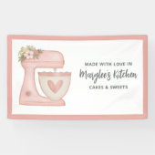 Made met liefdesbakkerij, gebanner spandoek (Horizontaal)